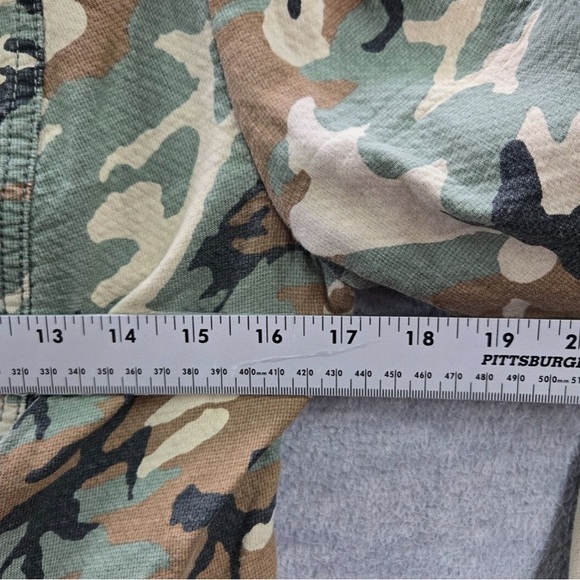 Free People cropped Camo blazer size 4 - Picture 8 of 8